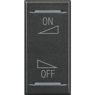 Bticino Axolute tweedelige wip aan-/uit-schakelaar antraciet