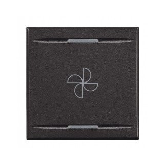 Bticino Axolute tweedelige wip aan-/uit-schakelaar antraciet