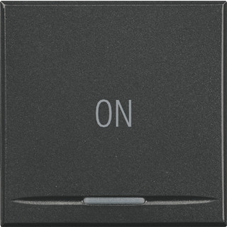 Bticino Axolute enkele wip aan-/uit-schakelaar antraciet