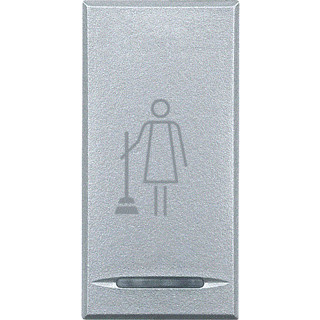 Bticino Axolute tweedelige wip aan-/uit-schakelaar aluminium