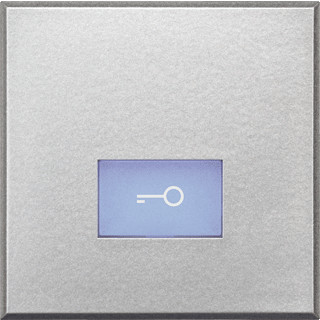 Bticino Axolute tweedelige drukker aan-/uit-schakelaar aluminium