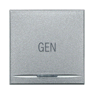 Bticino Axolute enkele wip aan-/uit-schakelaar aluminium