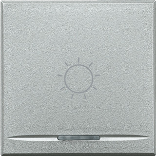 Bticino Axolute enkele wip aan-/uit-schakelaar aluminium