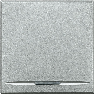 Bticino Axolute enkele wip aan-/uit-schakelaar aluminium