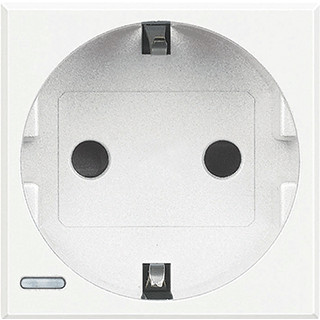 Bticino Axolute wandcontactdoos inbouw (stucwerk) ra 1V KV wit