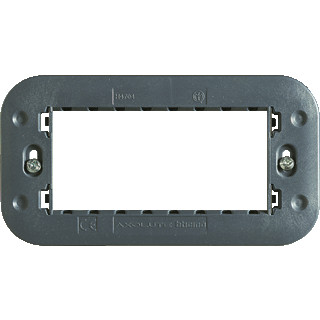 Bticino Axolute inbouwraam 4 horizontaal en verticaal met schroeven