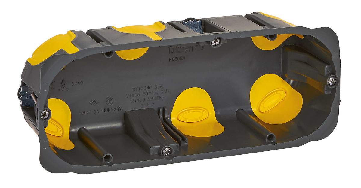 BTicino Inbouwdoos Eco Batibox 6 modules 50MM diep - luchtdichte inbouwdoos