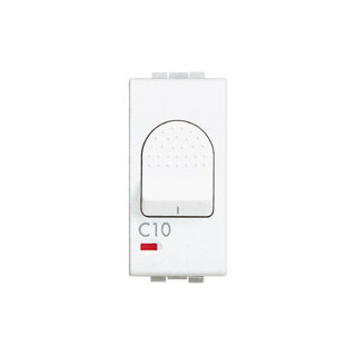 Bticino Livinglight installatieautomaat C karakteristiek 10a 1P 1 beveiligd incl nul 21,9te