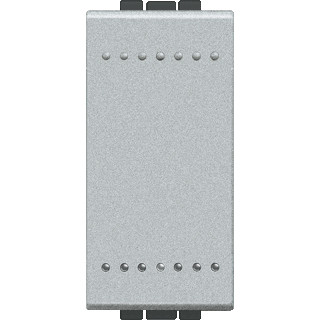 Bticino Living light aluminium kruisschakelaar 16ax 250V 1 module schroefklem