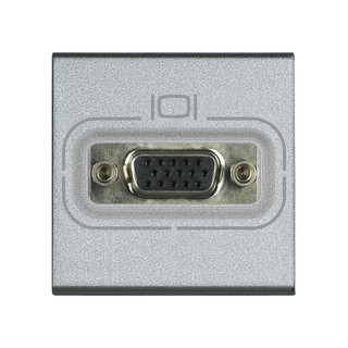 Bticino Living light aluminium video connector HD15 2modules