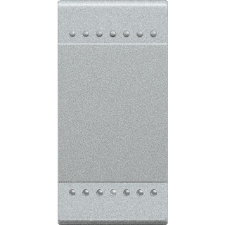 Bticino Living light aluminium wisselschakelaar 1 module steekklem zonder wip