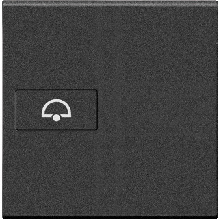 Bticino Livinglight tweedelige drukker aan-/uit-schakelaar antraciet