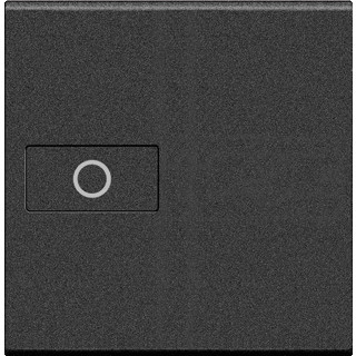 Bticino Livinglight tweedelige drukker aan-/uit-schakelaar antraciet