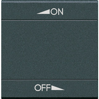 Bticino Livinglight enkele wip aan-/uit-schakelaar antraciet