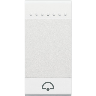 Bticino Living light pulsdrukker no belsymbool verlicht wit 1 module