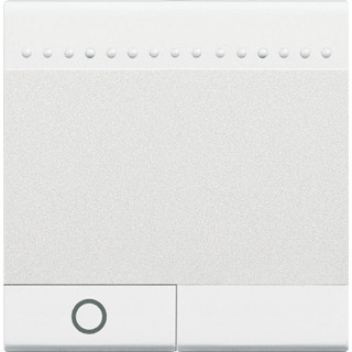 Bticino Living light pulsdrukker no lampsymbool verlicht wit 2 modules