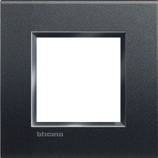 Bticino Livinglight afdekraam 1V horizontaal en verticaal antraciet