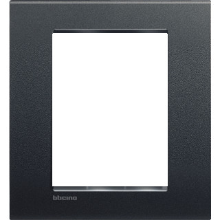 Bticino Livinglight afdekraam 1V horizontaal en verticaal antraciet