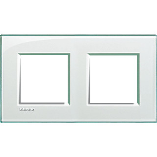 Bticino Livinglight afdekraam 2V horizontaal en verticaal wit