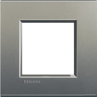 Bticino Livinglight afdekraam 1V horizontaal en verticaal grijs