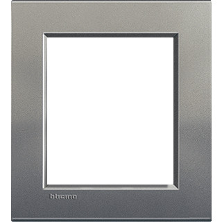 Bticino Livinglight afdekraam 1V horizontaal en verticaal grijs