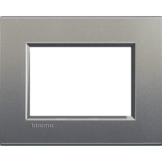 Bticino Livinglight afdekraam 1V horizontaal grijs