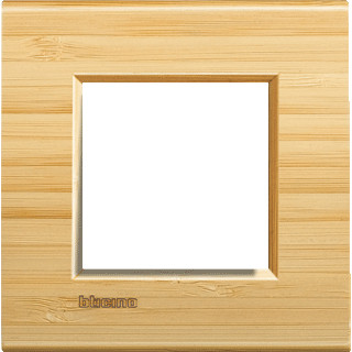 Bticino Livinglight afdekraam 1V horizontaal en verticaal hout