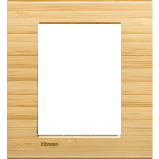 Bticino Livinglight afdekraam 1V horizontaal en verticaal hout