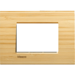 Bticino Livinglight afdekraam 1V horizontaal hout