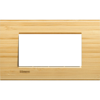 Bticino Livinglight afdekraam 1V horizontaal hout