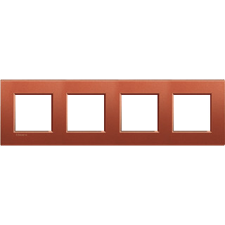Bticino Livinglight afdekraam 4V horizontaal en verticaal oranje