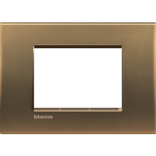 Bticino Livinglight afdekraam 1V horizontaal brons