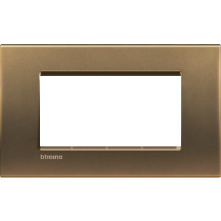 Bticino Livinglight afdekraam 1V horizontaal brons