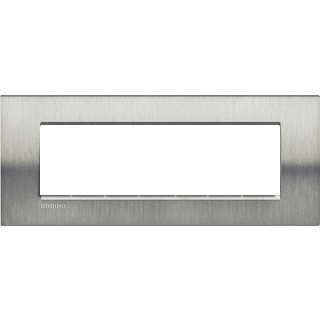 Bticino Livinglight afdekraam 1V horizontaal roestvaststaal ( RVS )
