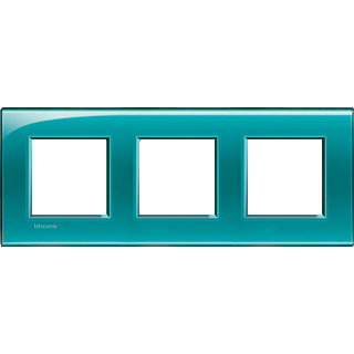 Bticino Livinglight afdekraam 3V horizontaal en verticaal groen