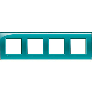 Bticino Livinglight afdekraam 4V horizontaal en verticaal groen
