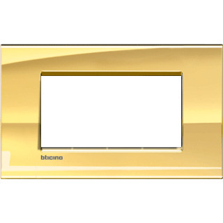 Bticino Livinglight afdekraam 1V horizontaal goud