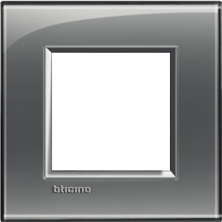 Bticino Livinglight afdekraam 1V horizontaal en verticaal grijs
