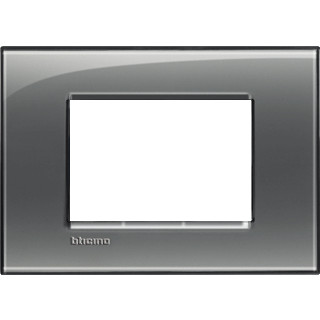 Bticino Livinglight afdekraam 1V horizontaal grijs