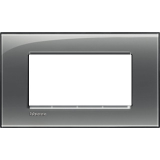 Bticino Livinglight afdekraam 1V horizontaal grijs