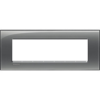 Bticino Livinglight afdekraam 1V horizontaal grijs