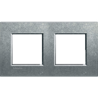 Bticino Livinglight afdekraam 2V horizontaal en verticaal natuurkleur