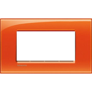 Bticino Livinglight afdekraam 1V horizontaal oranje