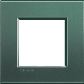 Bticino Livinglight afdekraam 1V horizontaal en verticaal groen