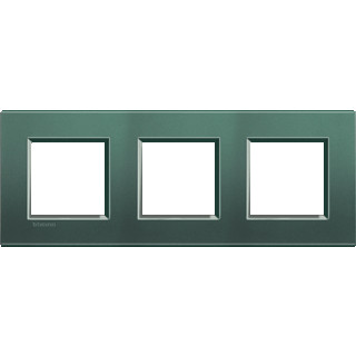 Bticino Livinglight afdekraam 3V horizontaal en verticaal groen