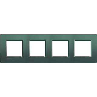 Bticino Livinglight afdekraam 4V horizontaal en verticaal groen