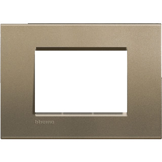 Bticino Livinglight afdekraam 1V horizontaal brons