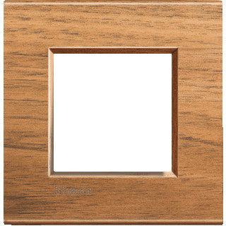 Bticino Livinglight afdekraam 1V horizontaal en verticaal hout