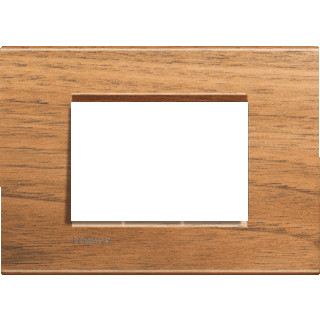 Bticino Livinglight afdekraam 1V horizontaal hout