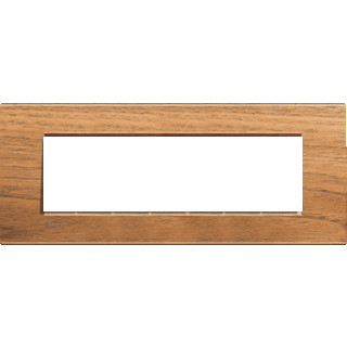 Bticino Livinglight afdekraam 1V horizontaal hout